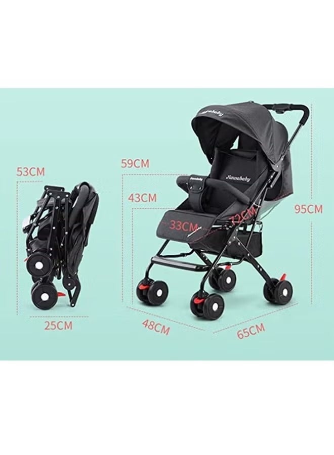 Baby Stroller Lightweight Travel Pushchair Compact & Easy Carry  Portable Foldable Baby Stroller - Image 3